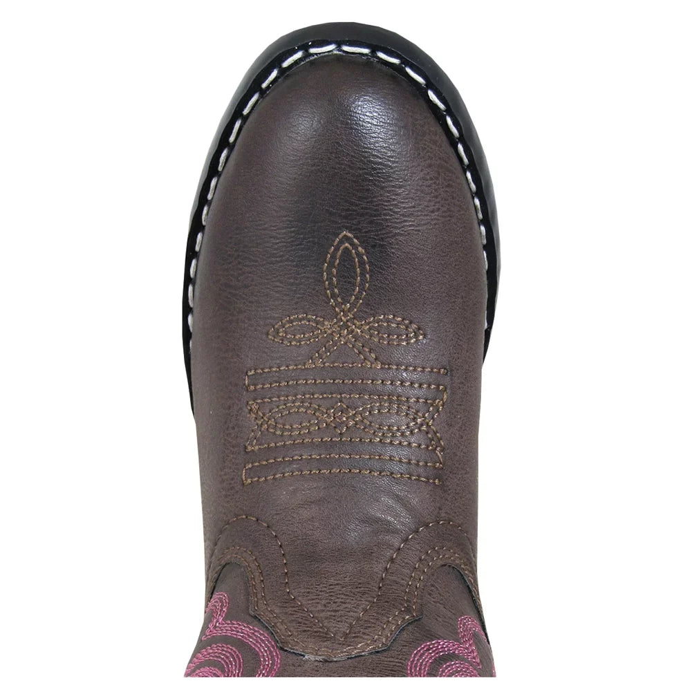 SMOKY MOUNTAIN BOOTS Kids Monterey Western Boots, Color: Brown, Size: 10.5, Width: R (1624C-10.5R)