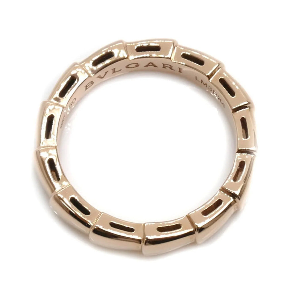 Pre-Owned BVLGARI Bvlgari K18PG Pink Gold Serpenti Viper Ring 349649 50 4.3g Women's (Good)