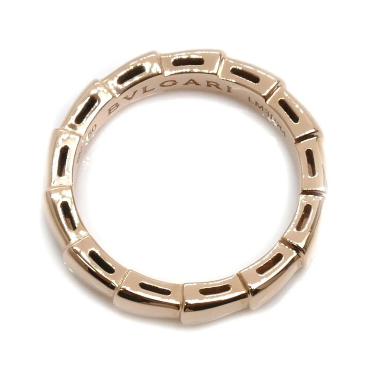 Pre-Owned BVLGARI Bvlgari K18PG Pink Gold Serpenti Viper Ring 349649 50 4.3g Women's (Good)