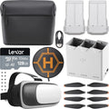 DJI Mini 3 Pro Fly More Kit Plus CP.MA.00000496.01 with 2 DJI Mini 3 Series Processor Flight Battery Plus, Charging Hub, Shoulder Bag Bundle with 128GB Card+ Deco Gear Drone Landing Pad+FPV Headset