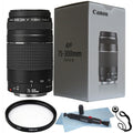 EF 75-300mm f/4.0-5.6 III Lens + 58mm UV Filter + Lens Pen + Cap Holder