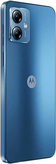 Motorola Moto G14 Dual SIM (2023) 4G LTE (4/128GB) 6.5" IPS LDC Display | Android 13 | 50MP Rear Camera | 5000mAh Battery | International Model - (Sky Blue)