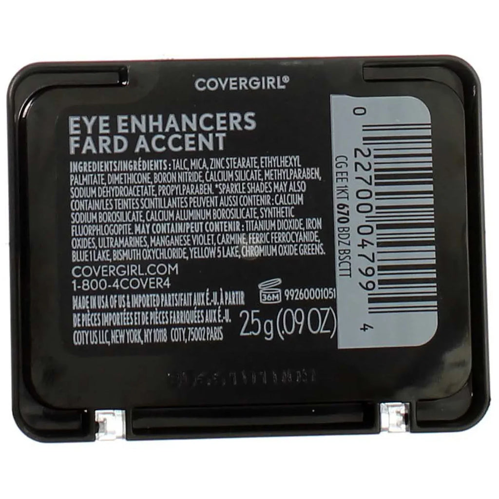 CoverGirl Eye Enhancers 1 Kit Eye Shadow, Bedazzled Biscotti [670] 0.09 oz (Pack of 4)