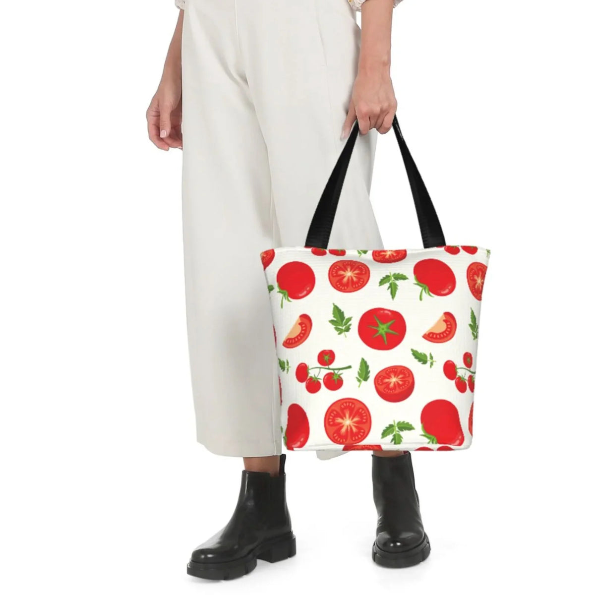 Lukts Fresh Red Tomato Tote Bag,Shoulder Bag Women'S Hobos Handbags Large Capacity Shopping Bag