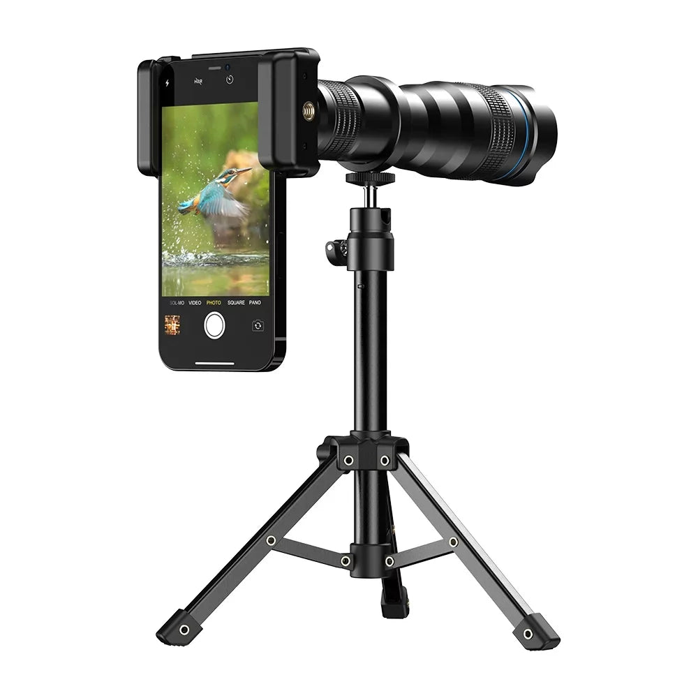 Walmeck Portable Universal Clip-on Type External Telephoto Lens 36X Optical Magnification Mobilephone Lens Multifunctional Auxiliary Tool for Daily Photography