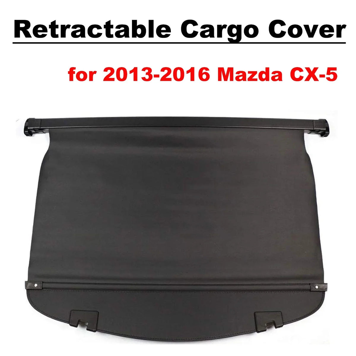 Fit Mazda CX-5 2013 2014 2015 2016 Black Retractable Cargo Cover for Mazda CX-5 2013-2016 SUV Accessory Rear Trunk Area Privacy Shield Shade Cover With Rebounding Plastic