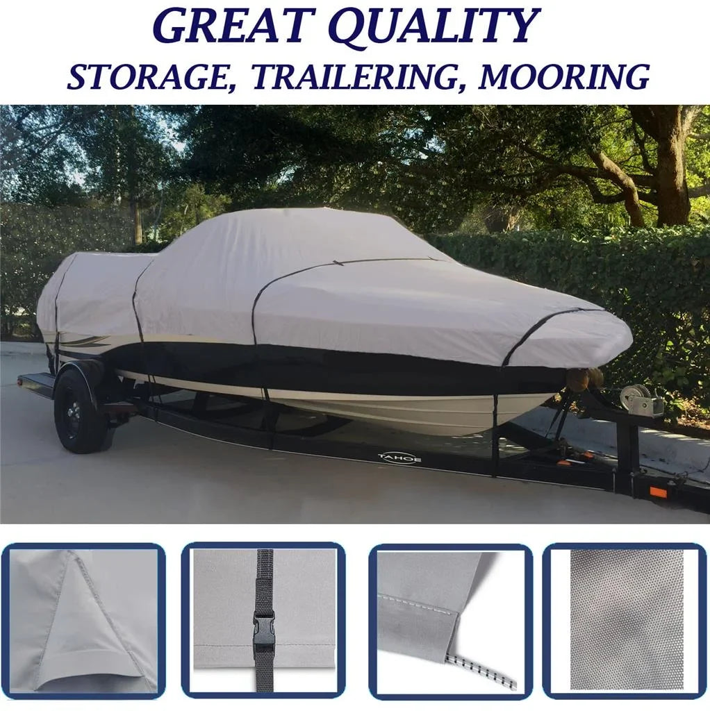 BOAT COVER Compatible for NORTH RIVER SEAHAWK 20' O/B COVERED AS I/O 2013-2015 STORAGE, TRAVEL, LIFT
