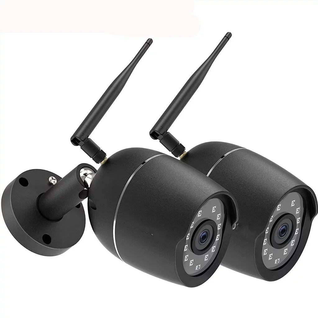 Security Cameras, 2 Pack 1080P WiFi Full Metal Case Cameras for Home Security Outdoor Liquid Bullet Camera Two-Way Audio, Motion Detection Alert