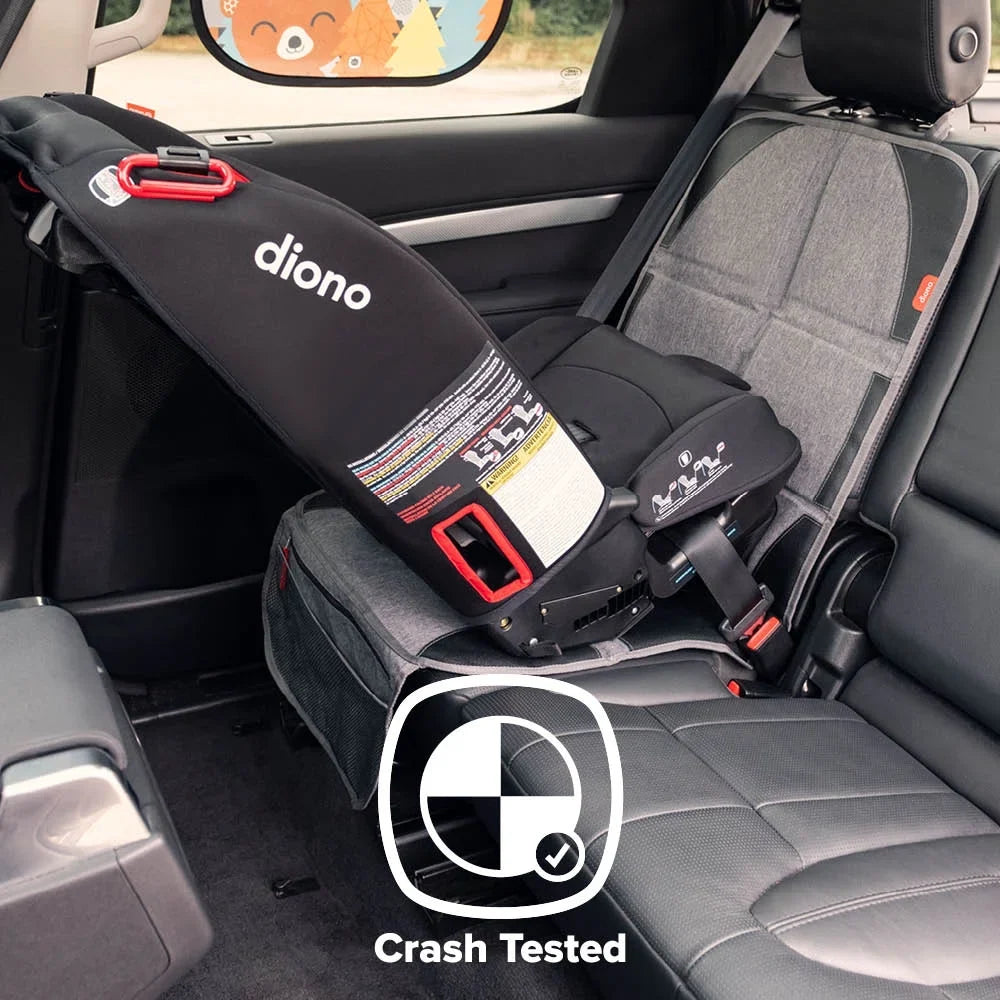 Diono Ultra Mat Car Seat Protector, Crash Tested, Fluid Resistant, Gray
