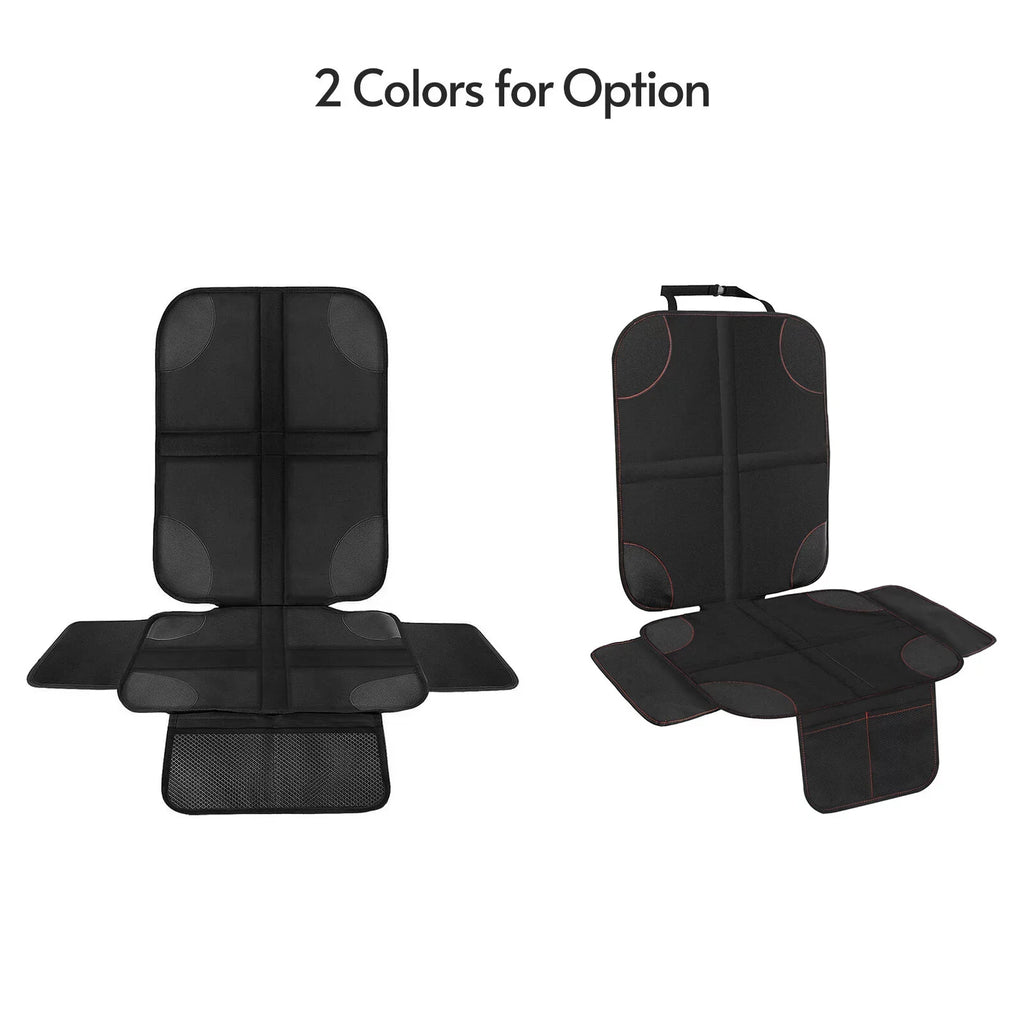 Baby Car Seat Protector Slip-Proof Wear-Resistant Back Seat Cover Mat with Organizer Pocket