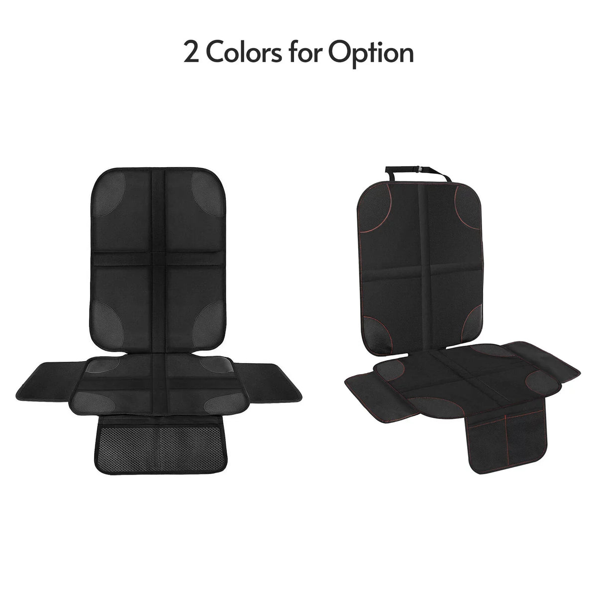 Baby Car Seat Protector Slip-Proof Wear-Resistant Back Seat Cover Mat with Organizer Pocket