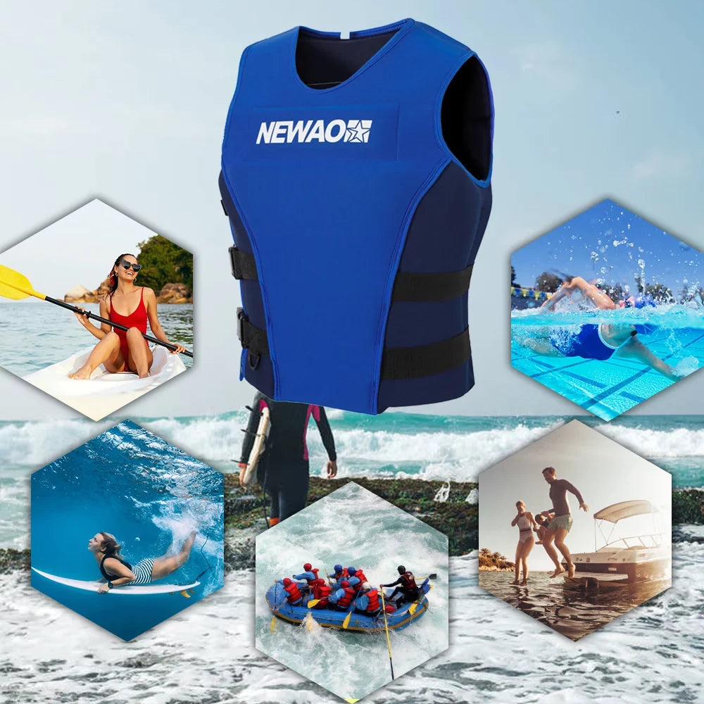 NEWAO Jacket, Neoprene Safety Float Suit for Sailing and Liquid Skiing