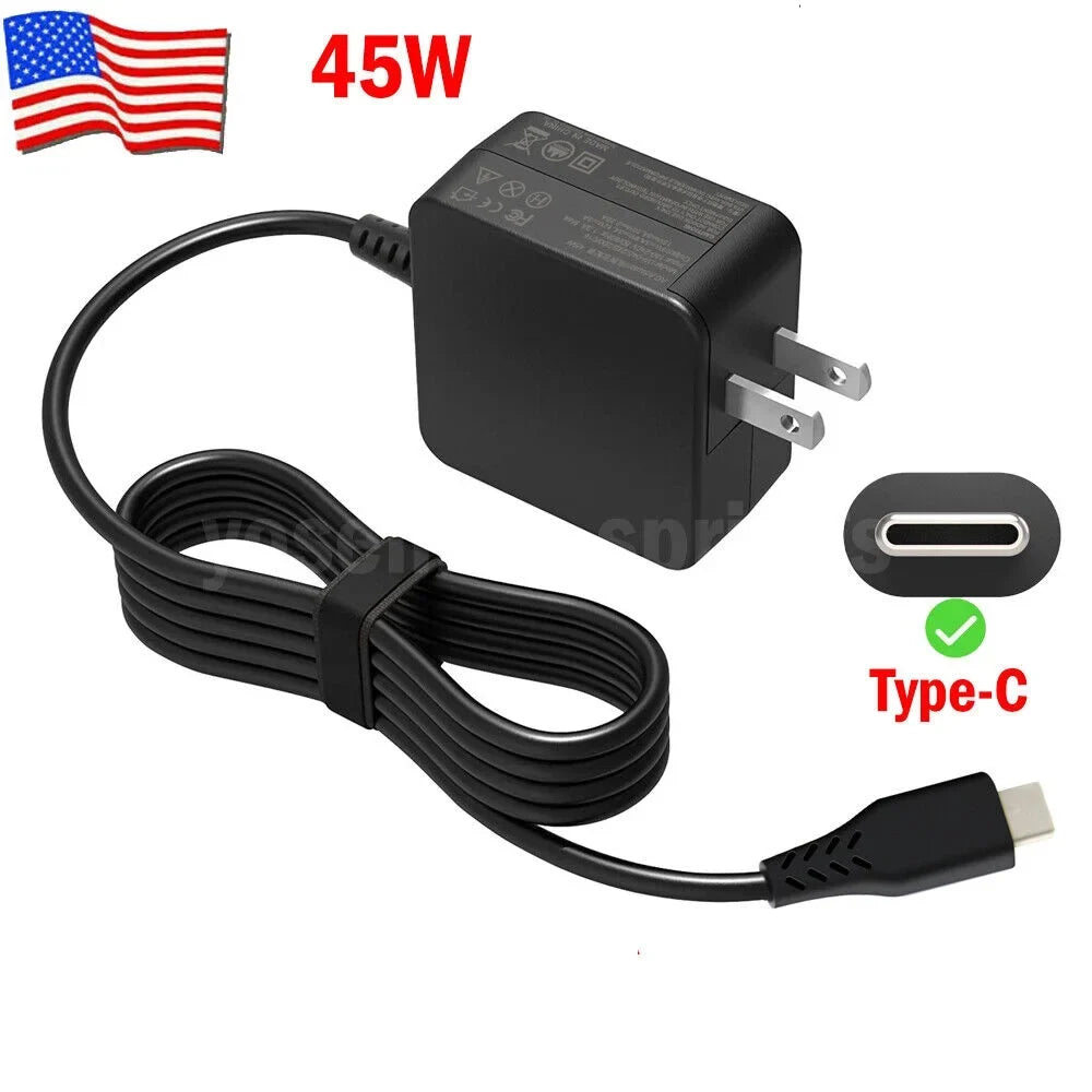 45W Wall Adapter USB Type C AC Adapter Mobile pc Charger For , ,
