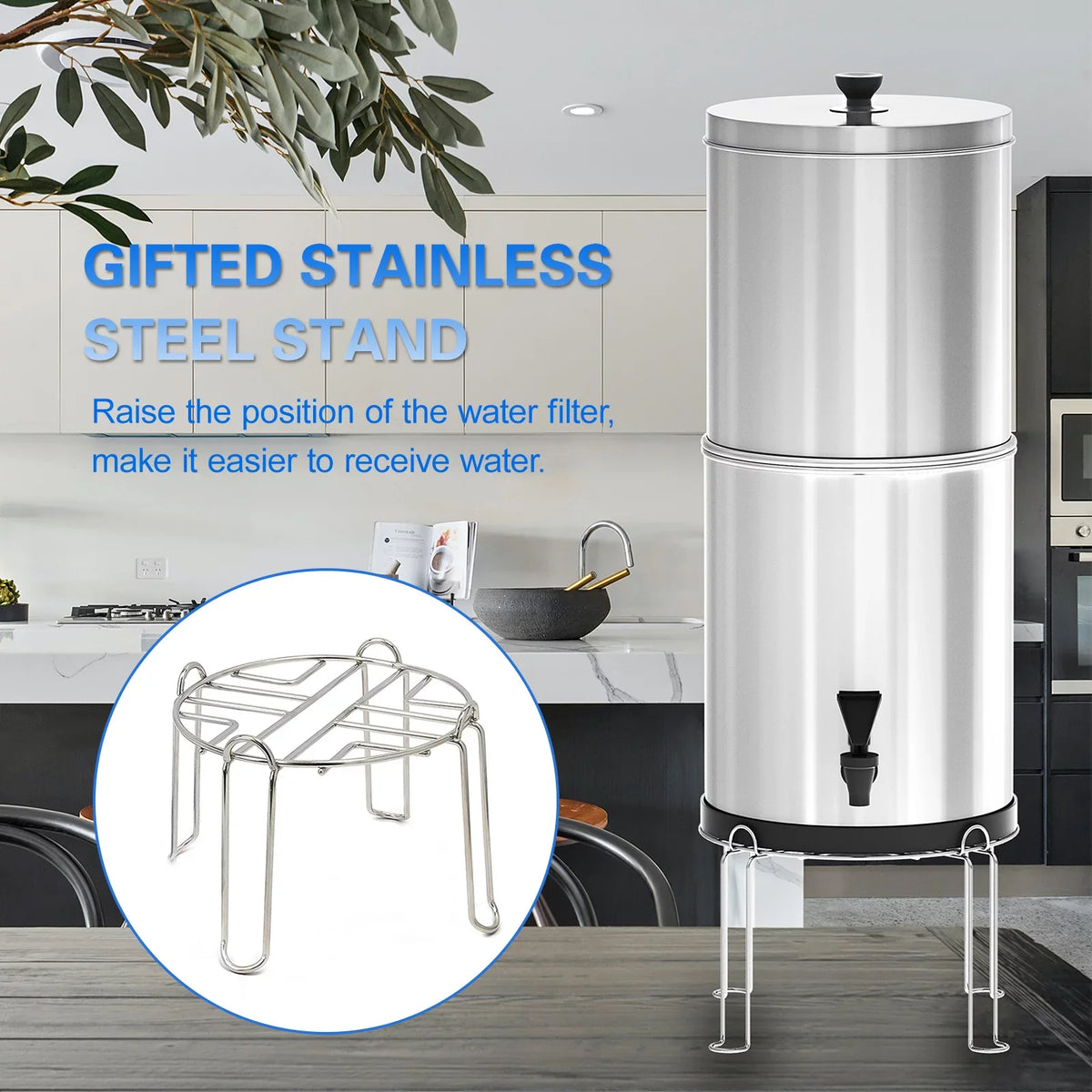Lixada Gravity Liquid Filtration Bucket System for Home Camping Hiking Emergency Preparedness