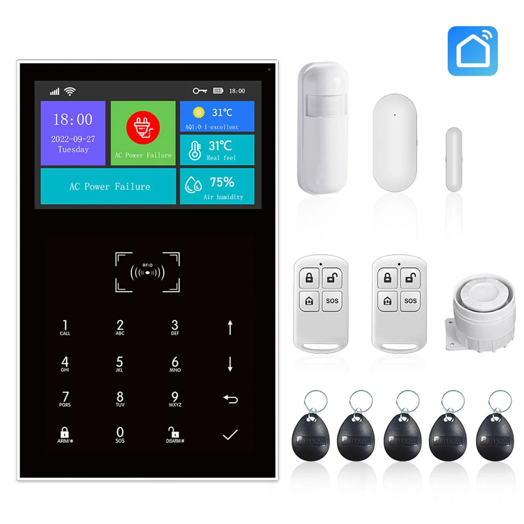 moobody All Touch USB Monitor Wireless WIFI GSM Burglar System Smart Home DIY APP Smart Life
