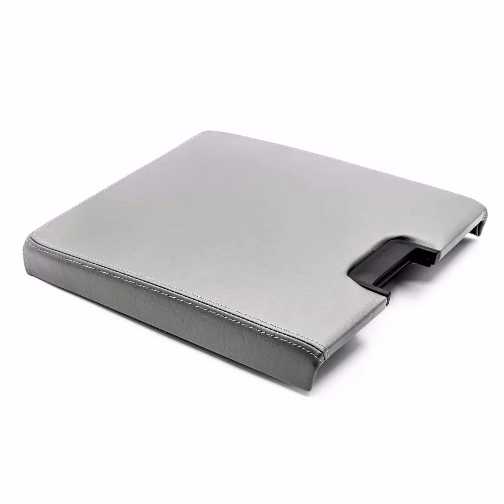 Sizver GREY Armrest Console lid Cover replacement Kit For 2007-2013 Chevrolet/GMC Trucks SUVS For AZ3 Bench Seat