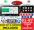 01-07 CARAVAN TOWN & COUNTRY GPS NAVIGATION SYSTEM CARPLAY ANDROID AUTO