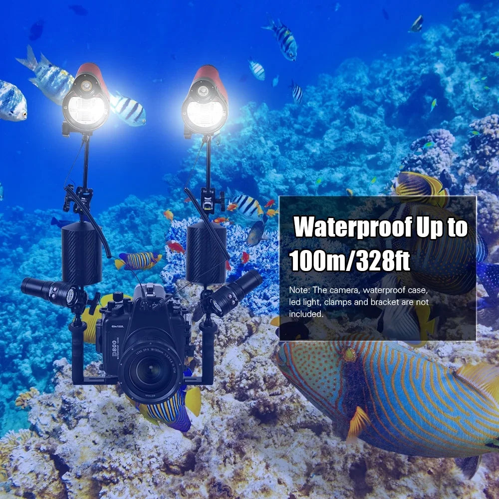 Sea frogs ST-100-Pro Flash Strobe Diving Liquid Max. 100m328ft 5600K with Optic Cable Housing Diving Case for Fluid Photography