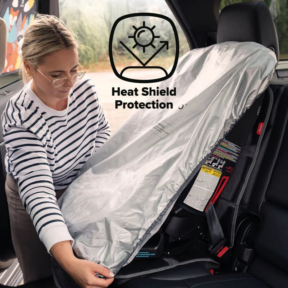 Diono Ultra Mat Car Seat Protector, Crash Tested, Fluid Resistant, Gray
