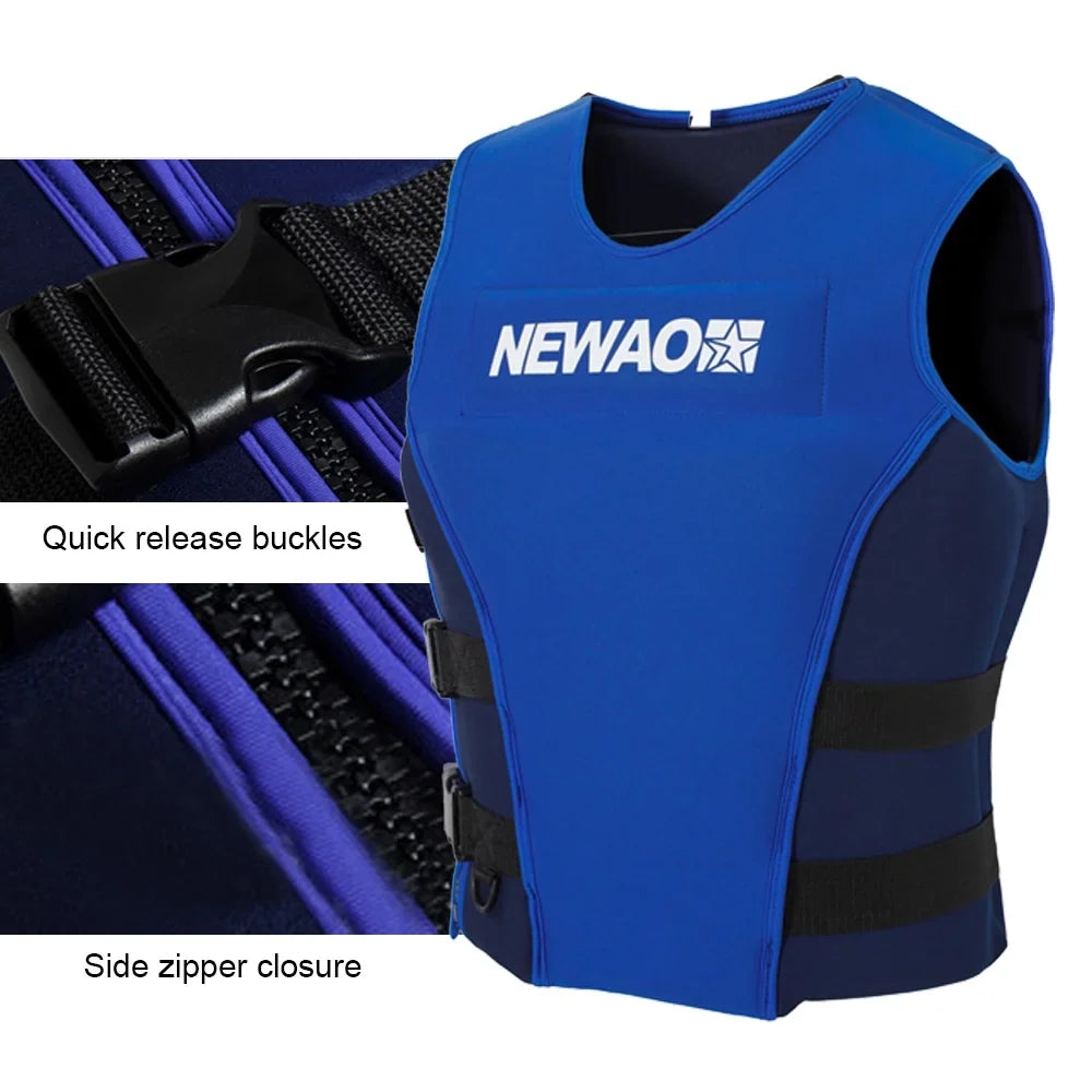 NEWAO Jacket, Neoprene Safety Float Suit for Sailing and Liquid Skiing
