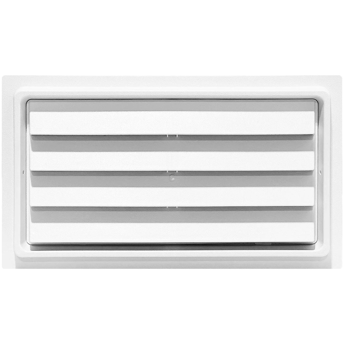 Crawl Space Manual Air Vent with Removable Cover and Vermin Monitor (White, 8" Height x 16" Width)