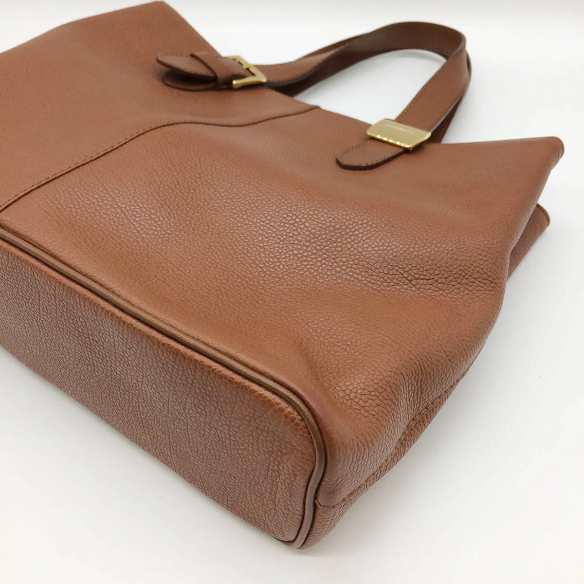 Pre-Owned BURBERRY Burberry Tote Bag Handbag Brown Leather Nova Check Ladies Men's Fashion (Good)
