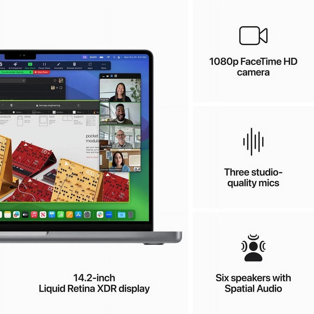 (CTO) MacBook Pro 14-in - M3 8C CPU - 10C GPU, 16GB, 1TB, 70W - (Fall 23) Z1C80001F - Space Gray