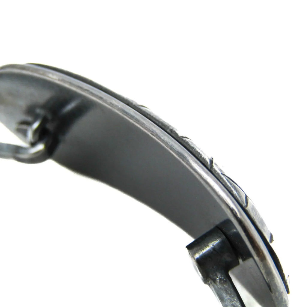 Pre-Owned Bottega Veneta Intrecciato Plate Silver 925 Bangle Silver (Good)