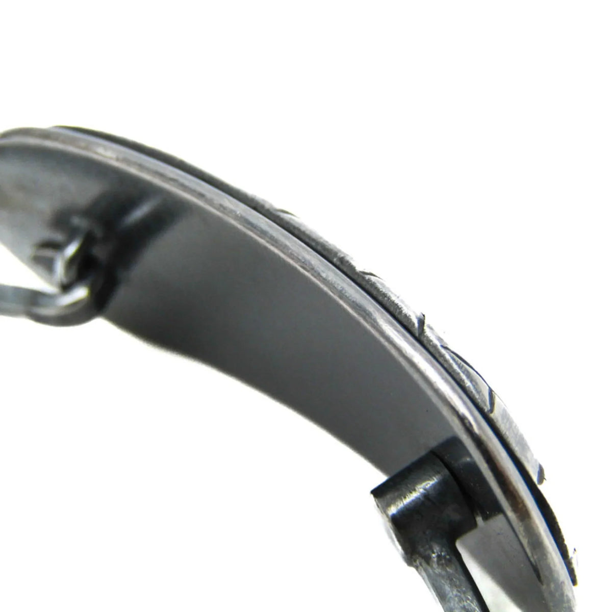 Pre-Owned Bottega Veneta Intrecciato Plate Silver 925 Bangle Silver (Good)