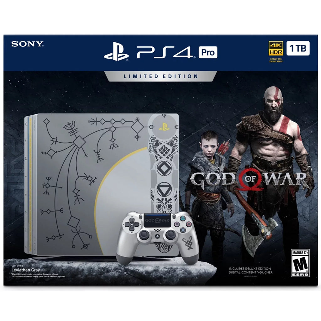Refurbished PlayStation 4 Pro 1TB God of War Bundle, CUH-7115B