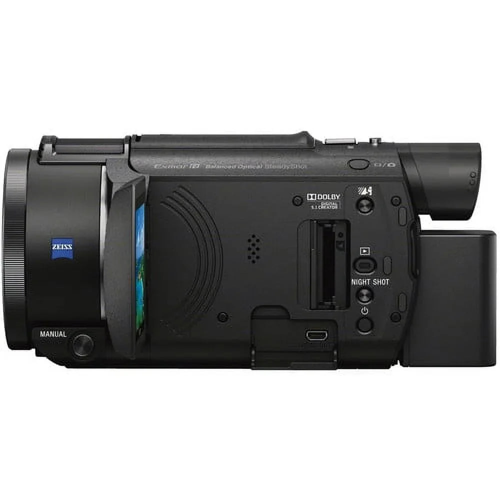 FDR-AX53 4K Ultra HD Handycam Camcorder. - Professional Bundle
