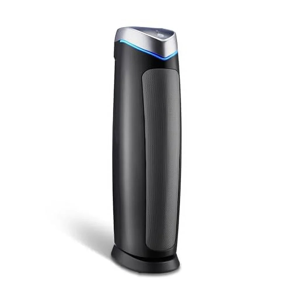 GermGuardian Air Purifier with Genuine HEPA 13 Pet Pure Filter, Removes 99.97% of Pollutants, Covers Large Rooms up to 915 Sq. ft. in 1 Hour, UV-C Light Helps Reduce Germs, 28", Black, AC5250PT