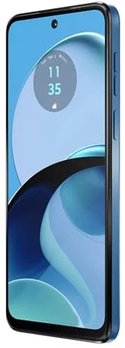 Motorola Moto G14 Dual SIM (2023) 4G LTE (4/128GB) 6.5" IPS LDC Display | Android 13 | 50MP Rear Camera | 5000mAh Battery | International Model - (Sky Blue)