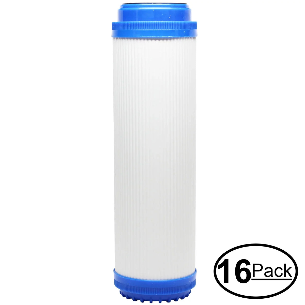 16-Pack Replacement for Fluid 103463A Granular Activated Carbon Filter - Universal 10-inch Cartridge for Fluid 3 Stage Whole house Fluid filter - Denali Pure Brand