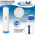 INC Ph Neutralization Fluid Filter Cartridge | Calcite Filter To Raise Alkalinity Of Low Ph Fluid | 4.5"X20" Filter Fits 20” Filter Housing | H-F4220CALCITE (4.5" X 20")