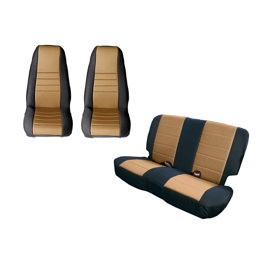 Rugged Ridge by RealTruck | 13296.01 Seat Cover Kit, Black; 2011-2018 Jeep Wrangler JK, 2 Door Compatible with Select: 2011, 2015-2018 Jeep Wrangler Unlimited