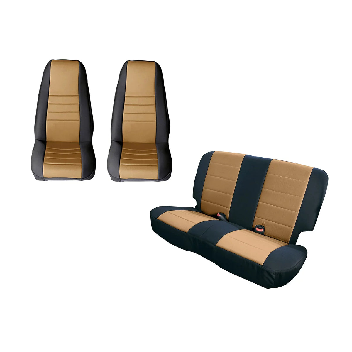 Rugged Ridge by RealTruck | 13296.01 Seat Cover Kit, Black; 2011-2018 Jeep Wrangler JK, 2 Door Compatible with Select: 2011, 2015-2018 Jeep Wrangler Unlimited