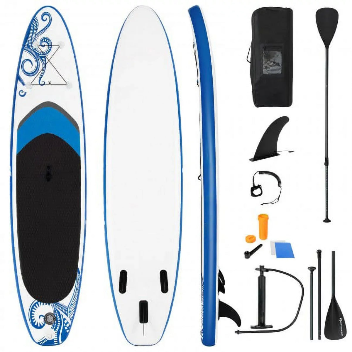 Enjoy Wonderful Fluid Sports 11-Feet Inflatable Adjustable Surfing Paddle Board