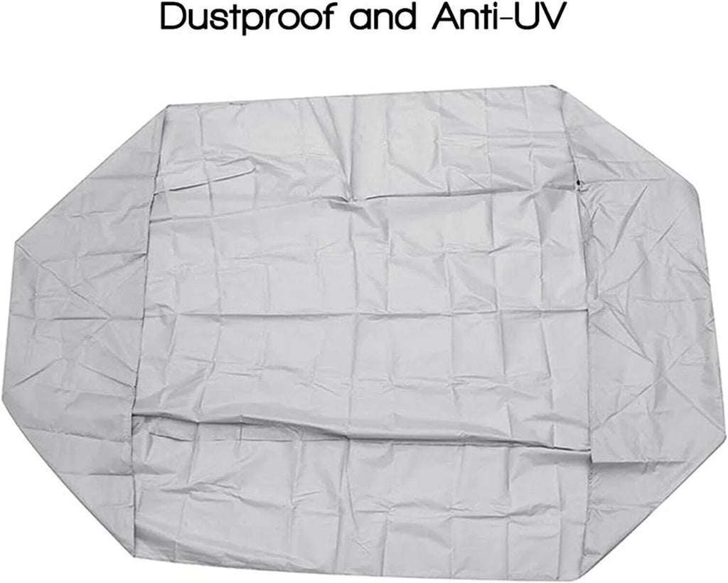 Miumaeov Inflatable Boat Cover Heavy-Duty Fluid and UV-Resistant Marine Grade Polyester for V-Shaped Hull Professional Type Fishing Boat Speed Boat Bass Boat