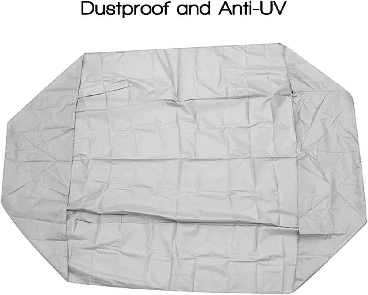 Miumaeov Inflatable Boat Cover Heavy-Duty Fluid and UV-Resistant Marine Grade Polyester for V-Shaped Hull Professional Type Fishing Boat Speed Boat Bass Boat