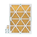 3 Pack of 20x25x2 MERV 11 Pleated 2" Inch Air Filters by Glasfloss. Actual Size: 19-1/2 x 24-1/2 x 1-3/4