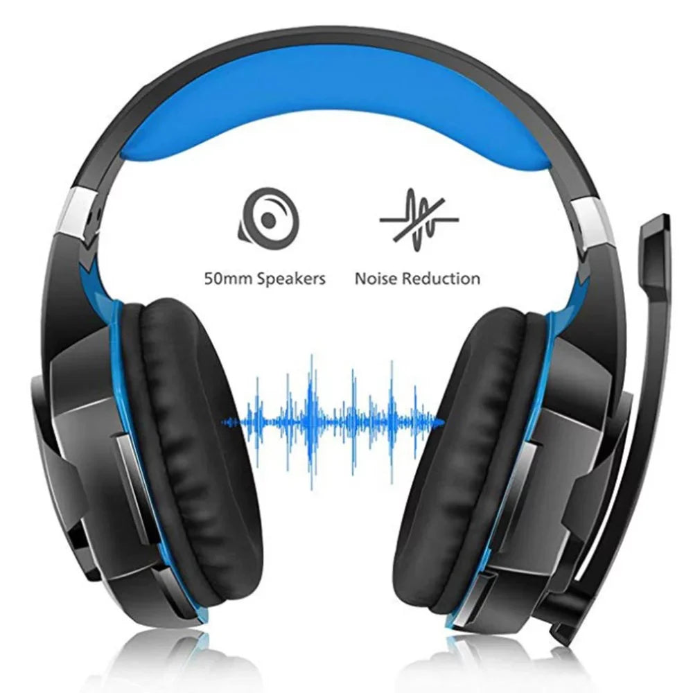 KOTION EACH KOTION EACH G2000 3.5mm Gaming Headset Noise Reduction for PC Mobile pc Smartphone with Audio Adapter Cable