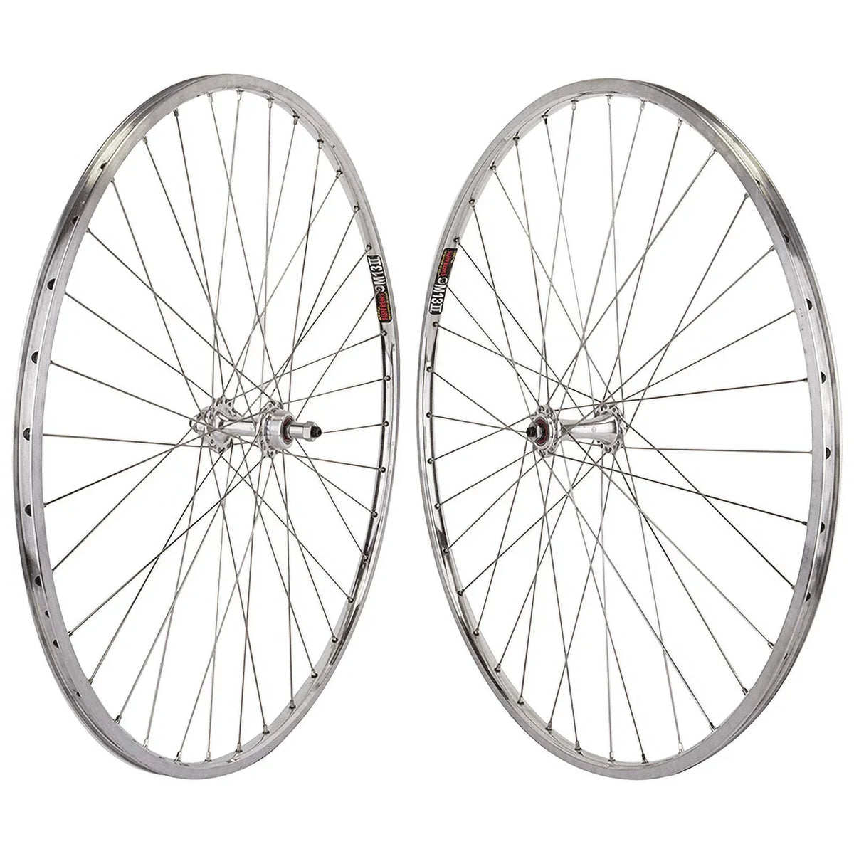 Wheel Master 700c Road Wheel Set - Sun M13 Rim, 36H, 5/6/7-Speed FW, QR Silver