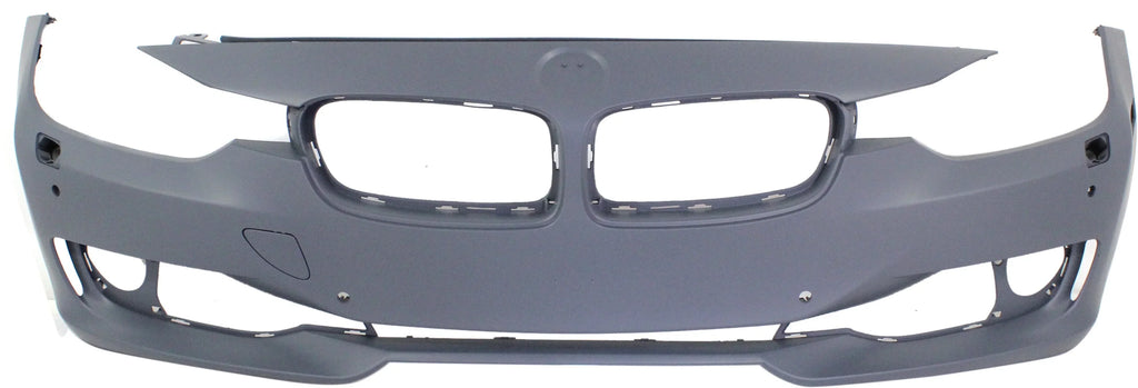 Front BUMPER COVER Compatible For BMW 3-SERIES 2012-2015 Primed STD Type with HLW PDC Holes/Cam Sedan/Wagon