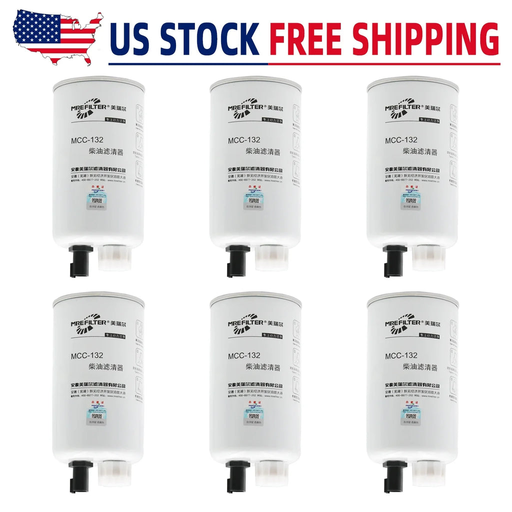 6pcs FS19732 Fuel Filter Liquid Separator for 33732 CQ 86732 Napa 3732