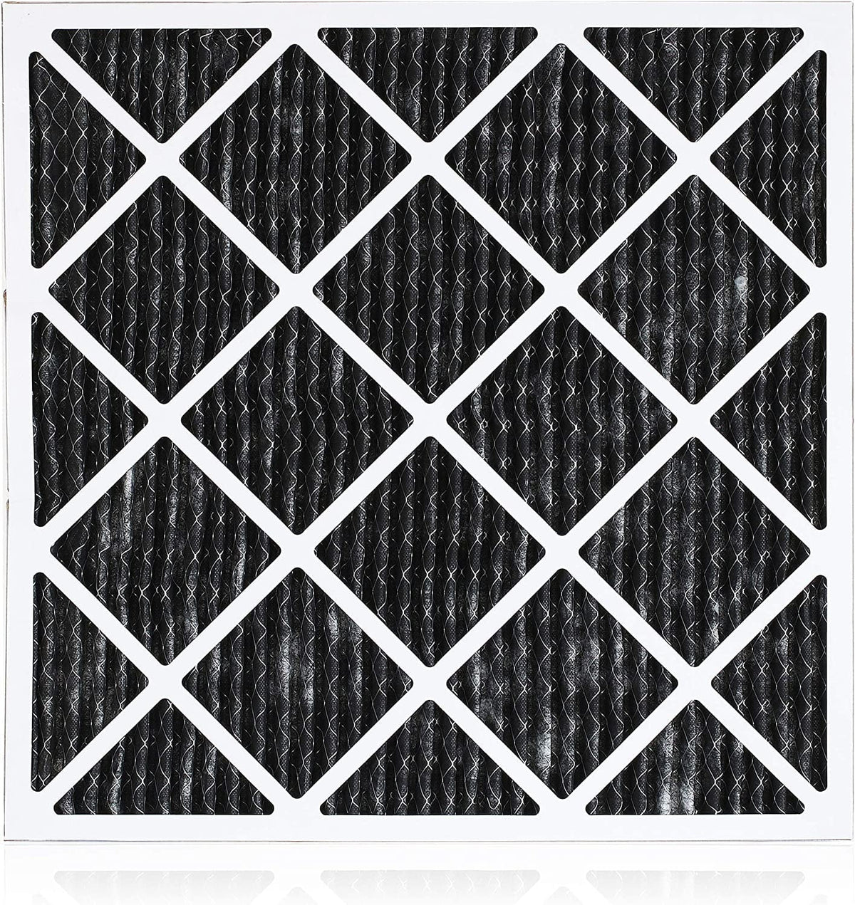Filterbuy 12x12x1 MERV 8 Odor Eliminator Pleated HVAC AC Furnace Air Filters with Activated Carbon (12-Pack)