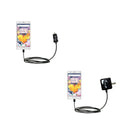Gomadic Car and Wall Charger Essential Kit suitable for the OnePlus 3T - Includes both AC Wall and DC Car Charging Options with TipExchange