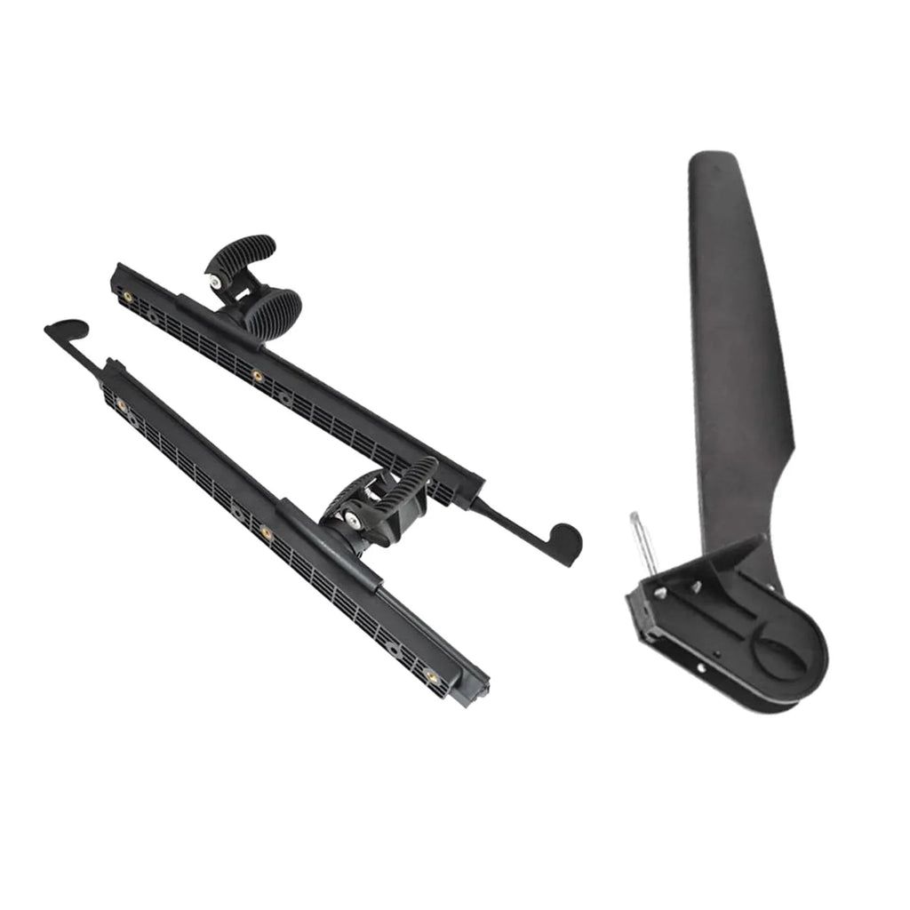 Tnarru Kayak Rudder Kayak Foot Pegs Boat Tail Fluid Rudder with Foot Brace Pedals for Fishing Boat Canoeing Marine Accessories