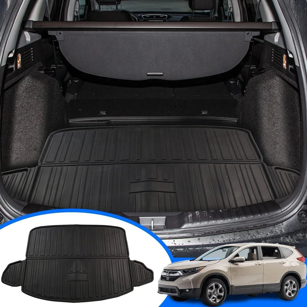 Cargo Liner Fit 2017-2022 Honda CR-V All Weather Rear Trunk Cover Cargo Tray Floor Mat for Honda CR-V 2017 2018 2019 2020 2021 2022 Accessory, Black