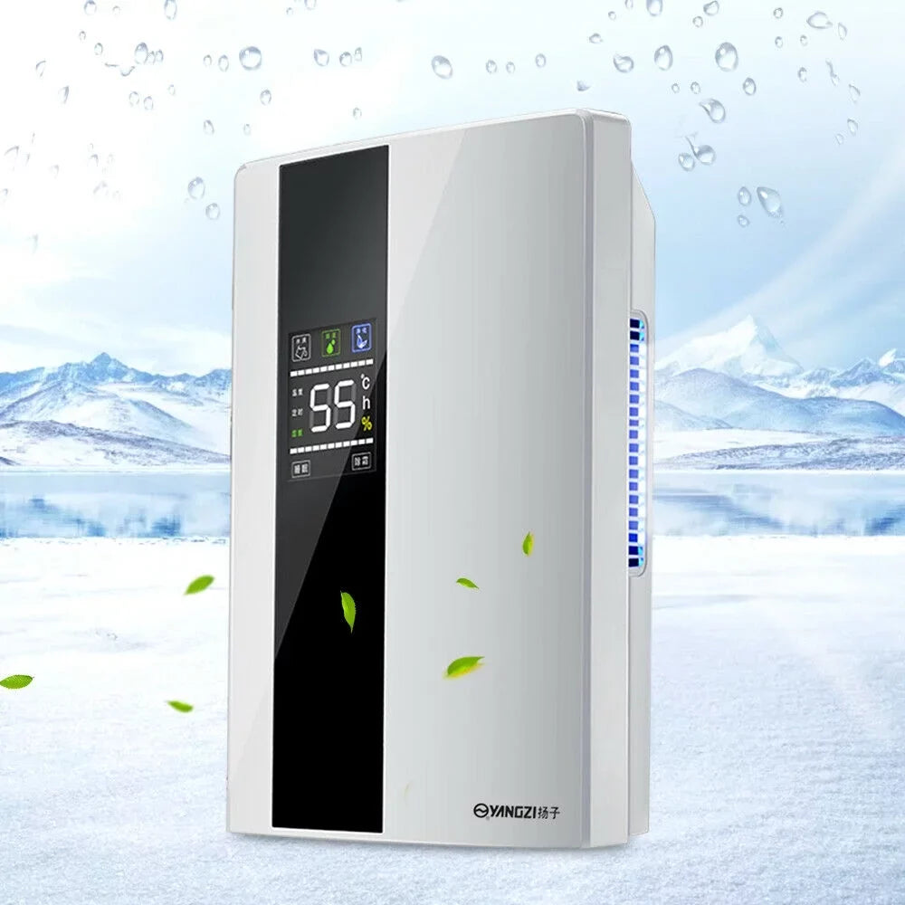TOOL1SHOoo Portable 2200ml Ultra Quiet Dehumidifier with LCD and Remote Liquid Tank Dehumidifier